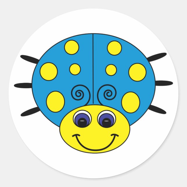 Adesivo Sticker Azul e Amarelo (Frente)