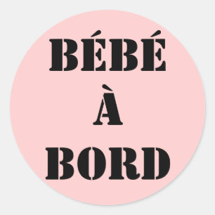 Adesivo sticker “bebé à bordo "