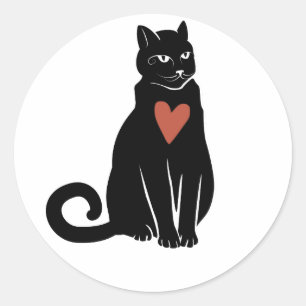 Adesivo Sticker Black cat