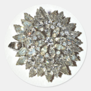 Adesivo Sticker Bling Rockabilly Starburst Vintage Brooch