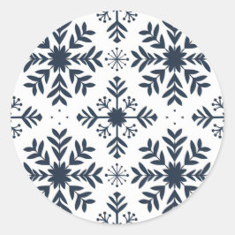 Adesivo Sticker Blue Snowflake