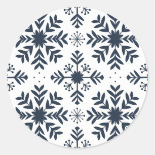 Adesivo Sticker Blue Snowflake