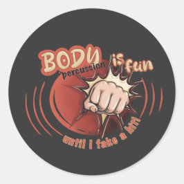Adesivo Sticker body percussion is fun