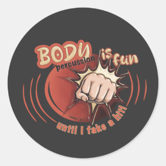 Adesivo Sticker body percussion is fun