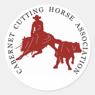 Adesivo Sticker Cabernet CHA Blanc Rond Bordeaux