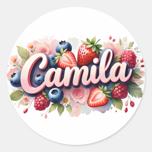 Adesivo Sticker Camila Berry Design (Frente)