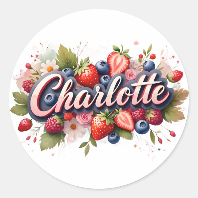 Adesivo Sticker Charlotte Berry Floral Design (Frente)