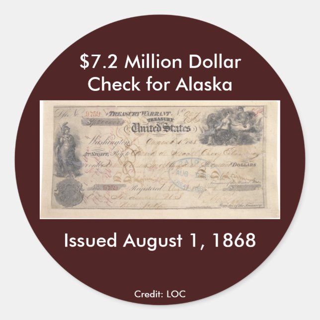 Adesivo Sticker / Check for Alaska (Frente)