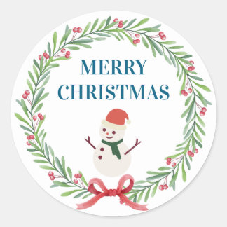 Adesivo Sticker Christmas Tree Snowman Christmas Party I