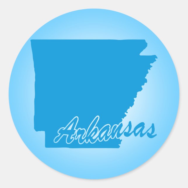 Adesivo Sticker Clássico do Arkansas (Frente)
