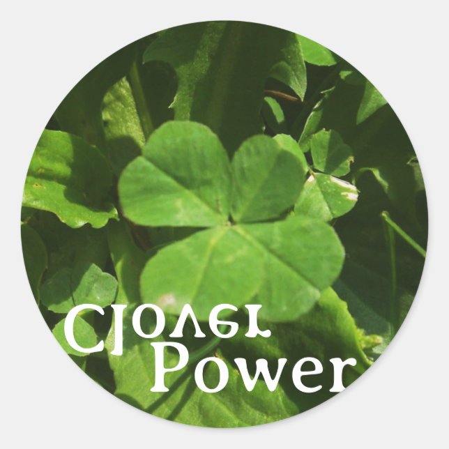 Adesivo Sticker 'Clover Power' (Frente)