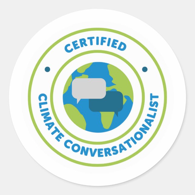 Adesivo Sticker - Conversacionalista Climático (Frente)