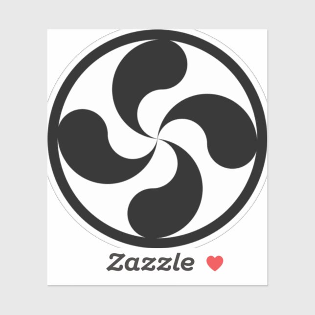 Adesivo Sticker croix Basque (Folha)