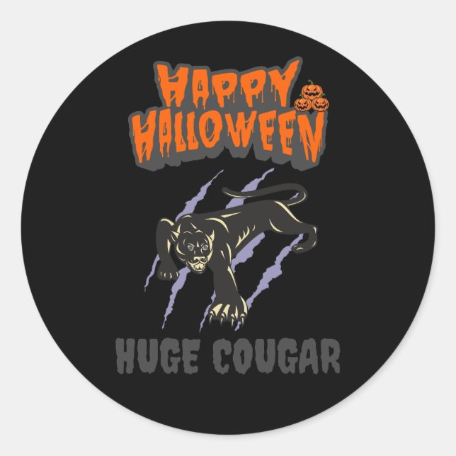 Adesivo sticker custom cougar (Frente)