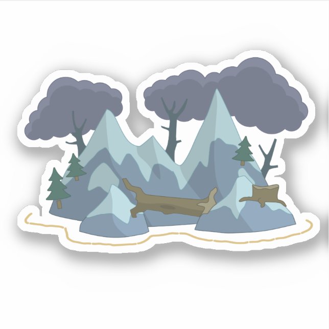 Adesivo Sticker da Ilha de Sobrevivência Poptropica (Frente)