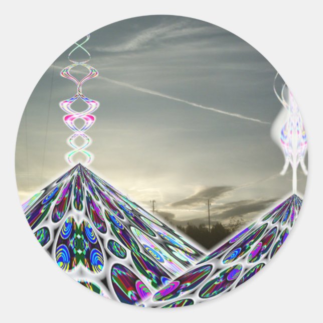 Adesivo Sticker da Pirâmide Mayan 2012 (Frente)