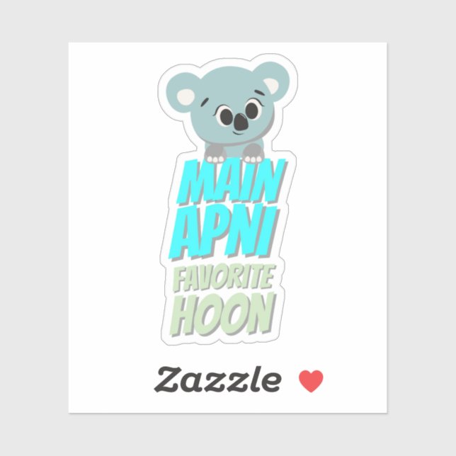 Adesivo Sticker de Cotação Diária de Hindi Bollywood (Folha)