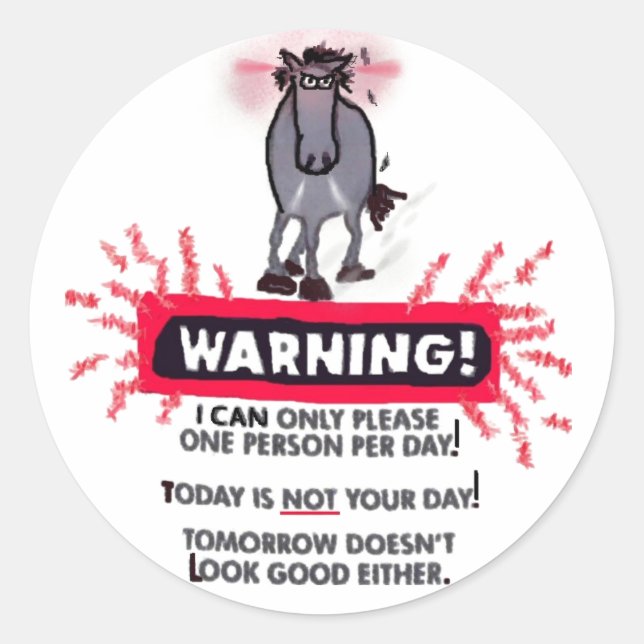 Adesivo Sticker de Dia Incorreto (Frente)