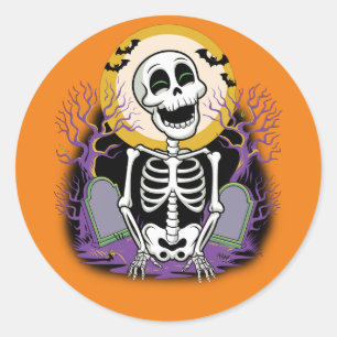 Adesivo Sticker de Gravador Feliz de Halloween