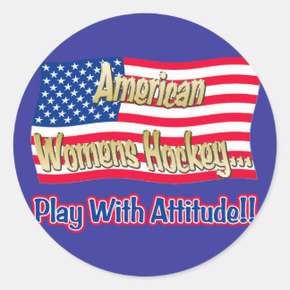 Adesivo Sticker de Hóquei das Mulheres Americanas