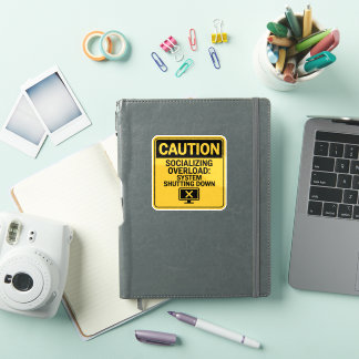Adesivo Sticker de Precaução - Aviso de Sobrecarga Sensíve