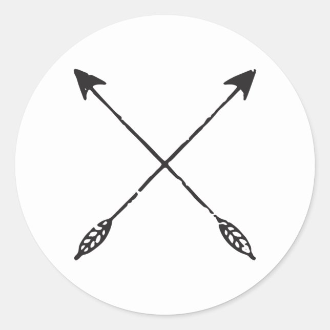 Adesivo Sticker de Setas Danificadas Personalizável (Frente)