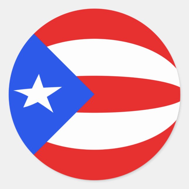 Adesivo Sticker de Sinalizador de Porto Rico Fisheye (Frente)