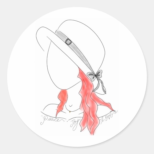 Adesivo Sticker, Desenho De Mão (Frente)