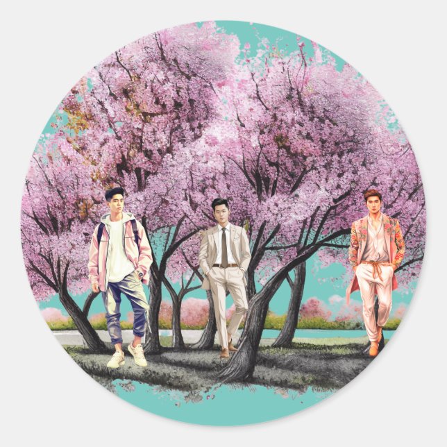 Adesivo Sticker do garoto fofo (Frente)