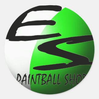 Adesivo sticker ES paintball green