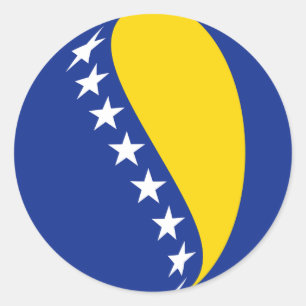 Adesivo Sticker Fisheye da Bósnia-Herzegovina