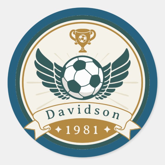 Adesivo Sticker - Futebol de futebol - Personalizado - Adi (Frente)