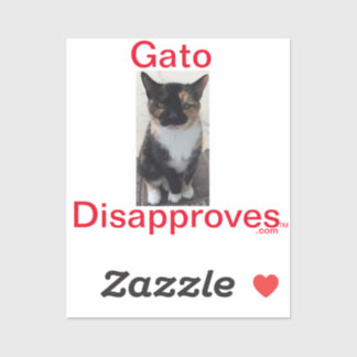 Adesivo Sticker Gato Desaprova