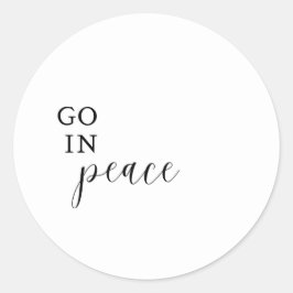 Adesivo Sticker "Go In Peace"