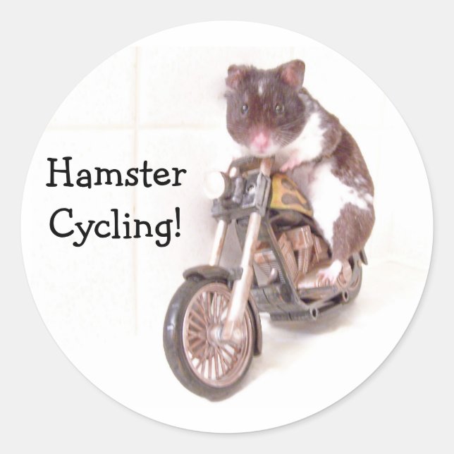 Adesivo Sticker HamsterCycling! (Frente)