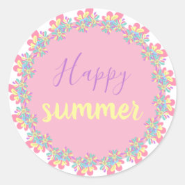 Adesivo Sticker Happy Summer