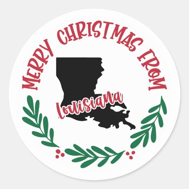 Adesivo Sticker Holiday da Louisiana (Frente)