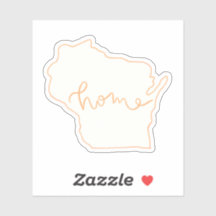 Sticker "Home" do Estado de Wisconsin