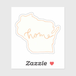 Adesivo Sticker "Home" do Estado de Wisconsin