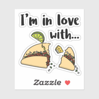 Adesivo Sticker I love tacos al pastor