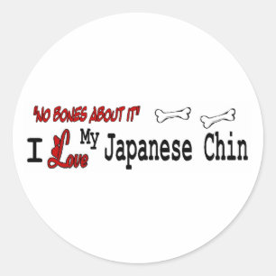 Adesivo Sticker japonês Chin (I Love)