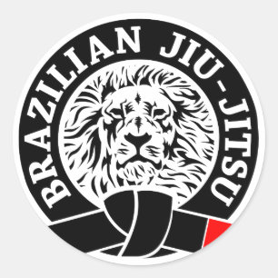 Adesivo Sticker Jiu-Jitsu (redondo)