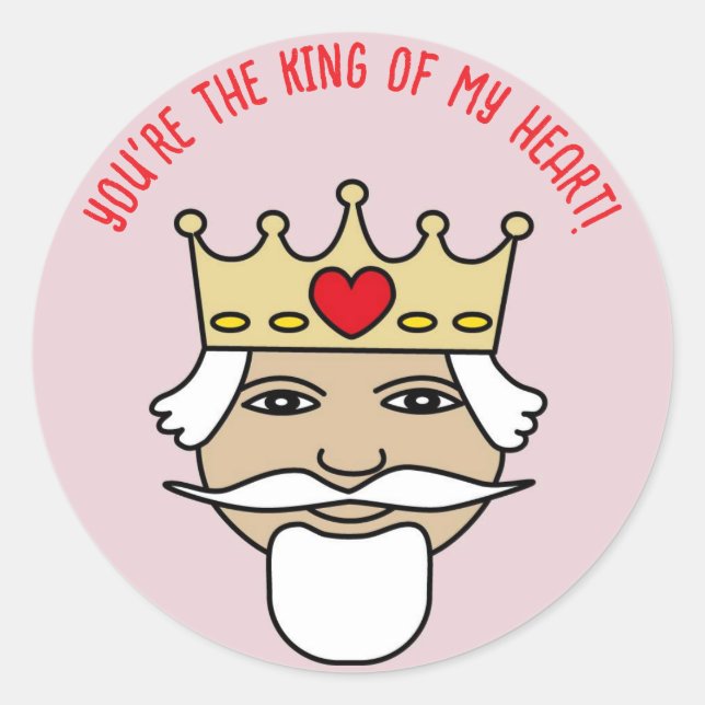 Adesivo Sticker king of my heart (Frente)