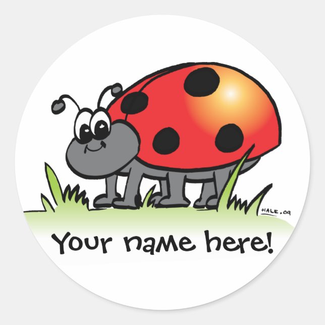 Adesivo Sticker Ladybug Personalizado (Frente)