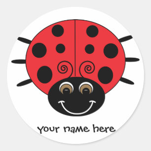 Adesivo Sticker Ladybug Personalizado
