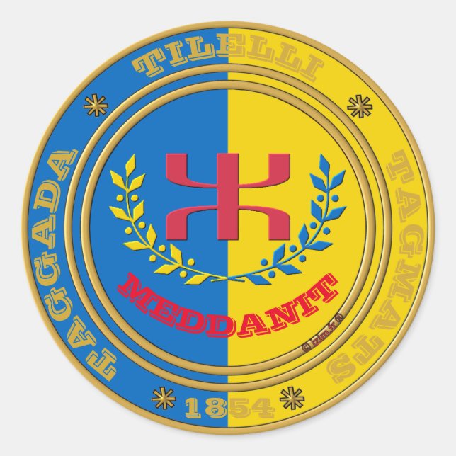 Adesivo sticker laicite kabyle (Frente)