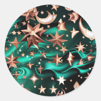 Adesivo Sticker – Luxury Malachite Green Celestial