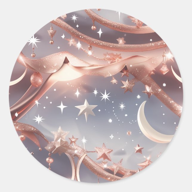 Adesivo Sticker – Luxury Marble White Celestial Moon (Frente)