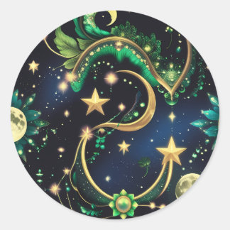 Adesivo Sticker – Luxury Obsidian Black Celestial