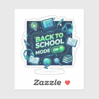 Adesivo Sticker Modo Volta às Aulas ATIVADO